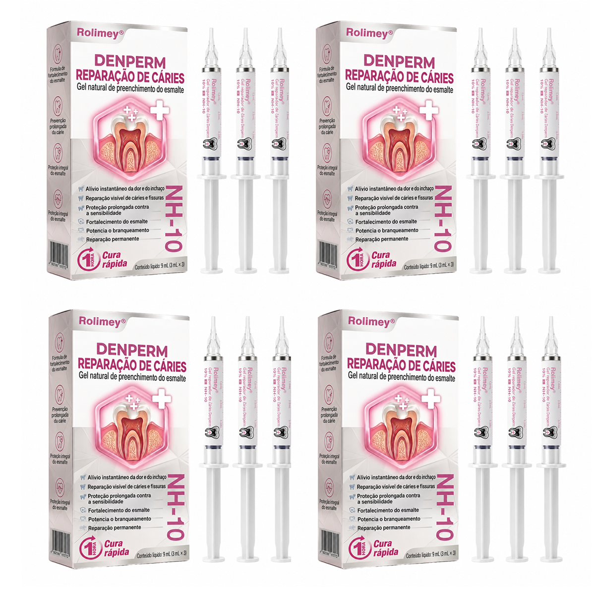 🇵🇹 Bremvik®🎐🎐 DenPerm Gel Natural Reparador de Cáries e Restaurador do Esmalte Dentário