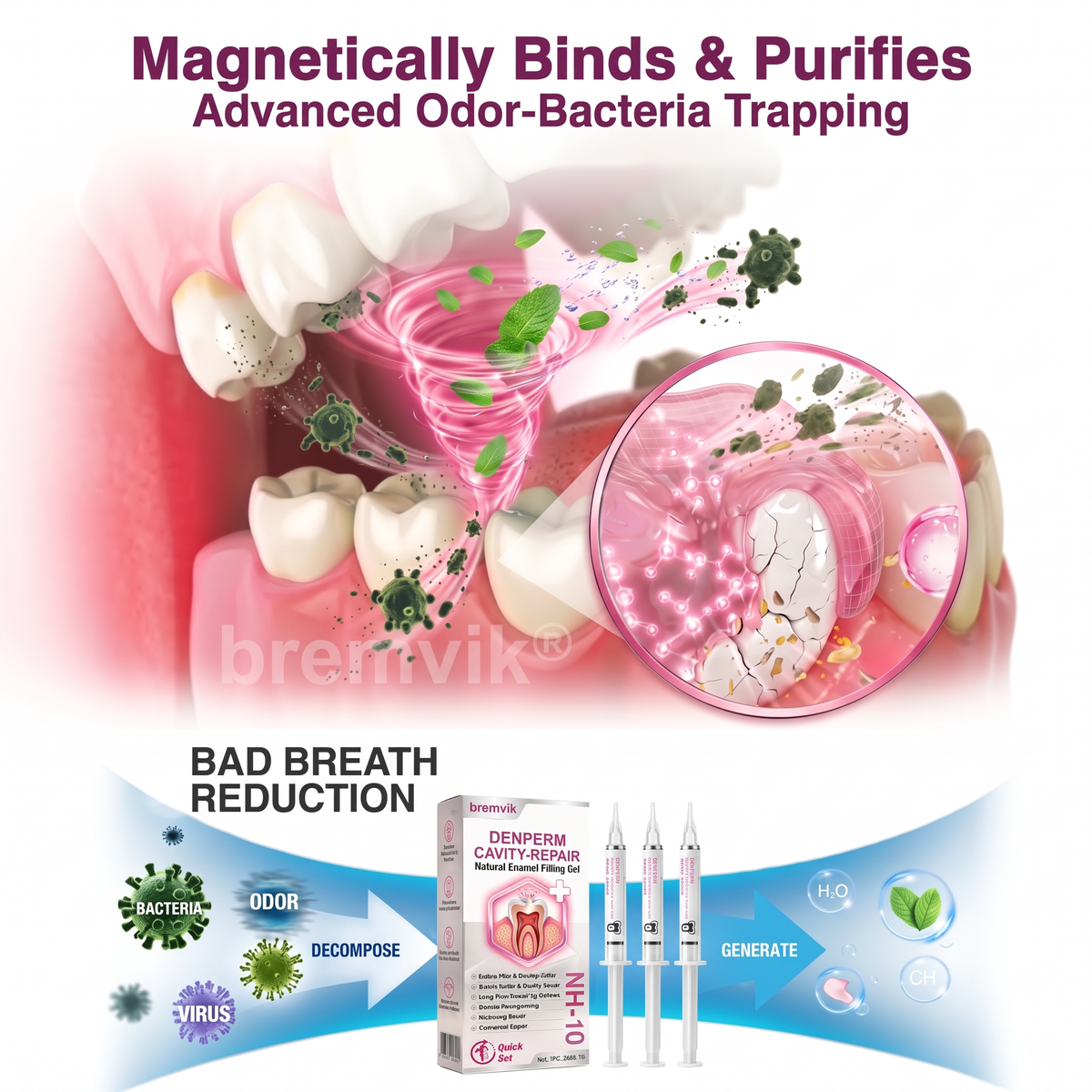 🇺🇸Bremvik® DenPerm Cavity-Repair Natural Enamel Filling Gel
