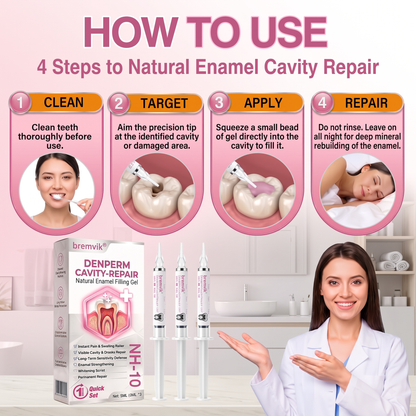 🇺🇸Bremvik® DenPerm Cavity-Repair Natural Enamel Filling Gel